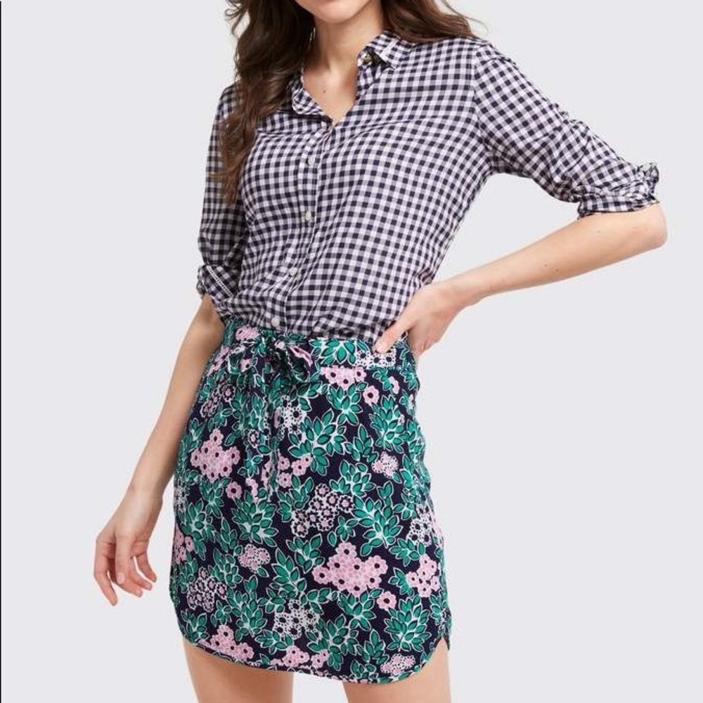 Draper James tropical floral skirt